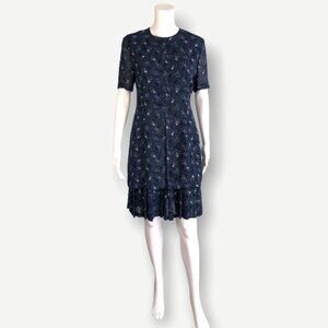 Vintage Rene Rowan for Saville 90's Pleated Dress - S